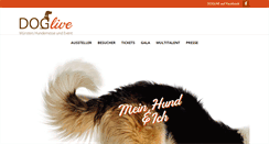 Desktop Screenshot of doglive.de