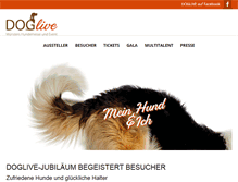 Tablet Screenshot of doglive.de